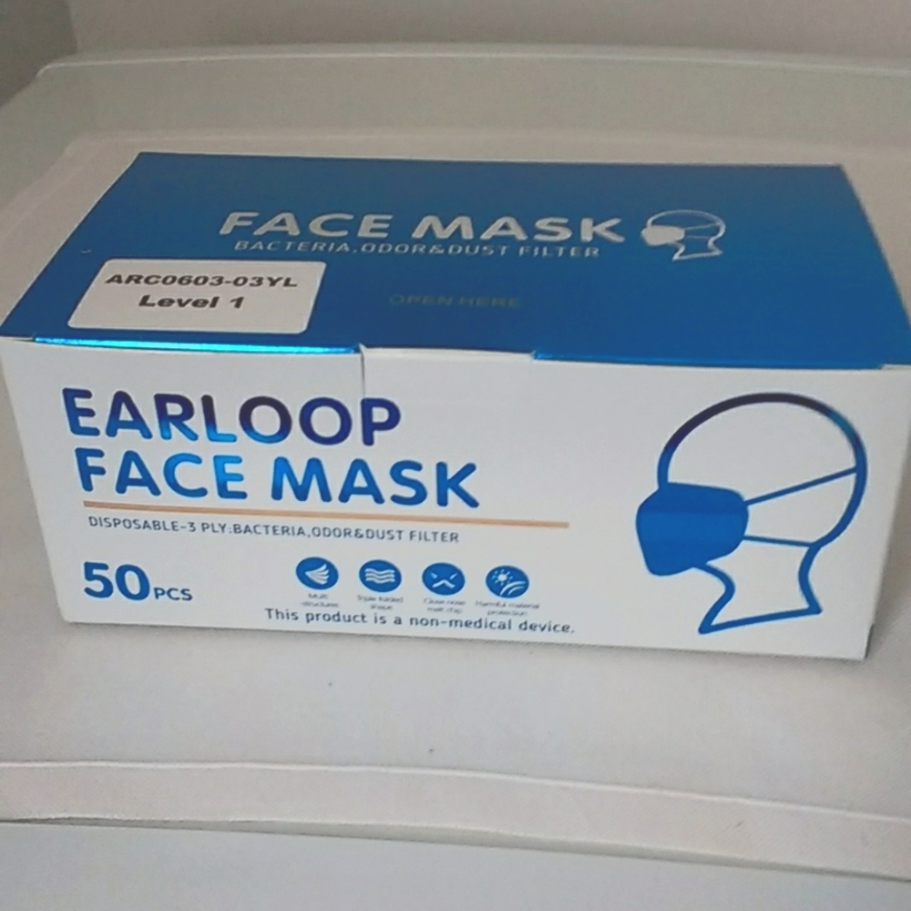 Disposable face masks